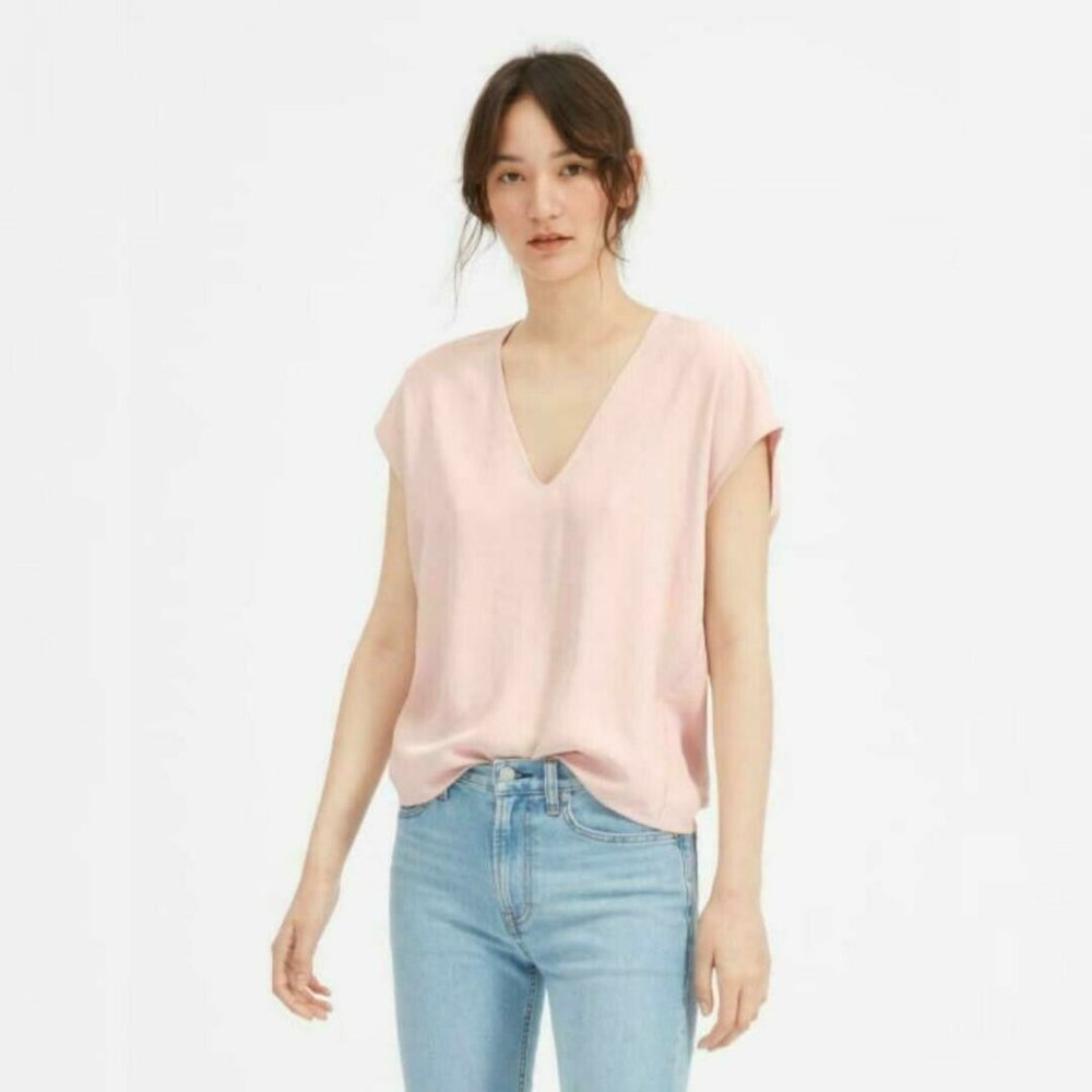Everlane Goweave Pink Top size 6